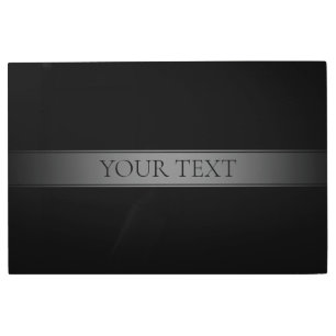 Impresión En Metal Color editable de banda de degradado simple y eleg