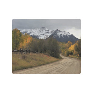 Impresión En Metal Colores de otoño de Colorado y Sneffels