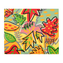 Colorido verano tropical abstracto hoja amarillo