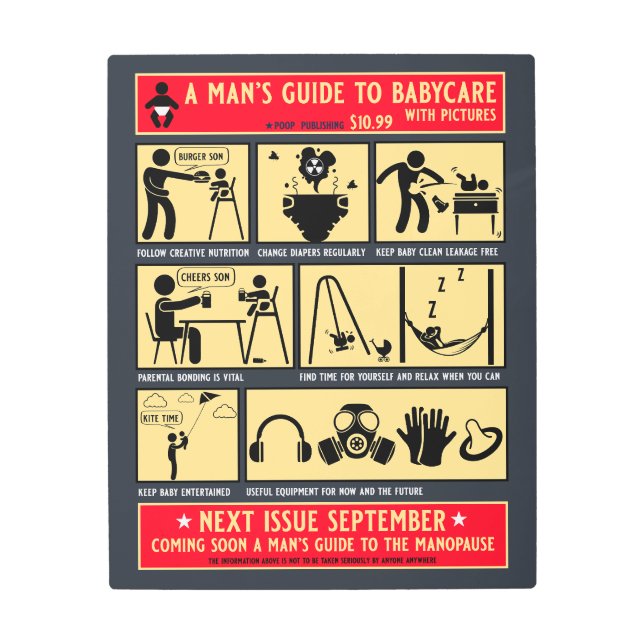 Impresión En Metal Cómo ser un guía de papá (Anverso)