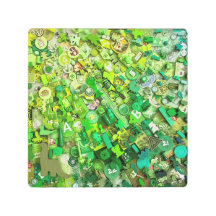  Componentes de juego de tarjetas verdes