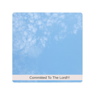 Impresión En Metal Comprometido Con El Señor