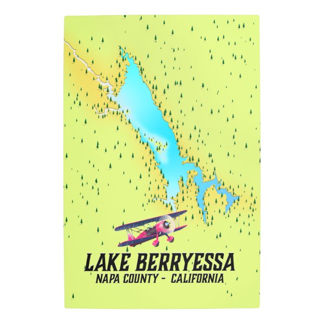 Impresión En Metal condado de lake berryessa Napa, California (Anverso)