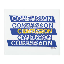 Impresión En Metal Confusión