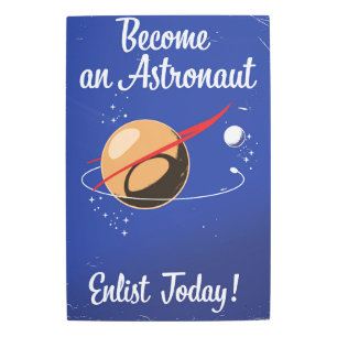 Impresión En Metal ¡Conviértete hoy en un aliado astronauta!