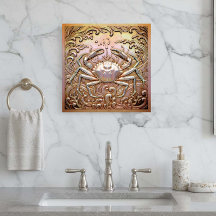 Copper Metallic Iridescent Crab D1223