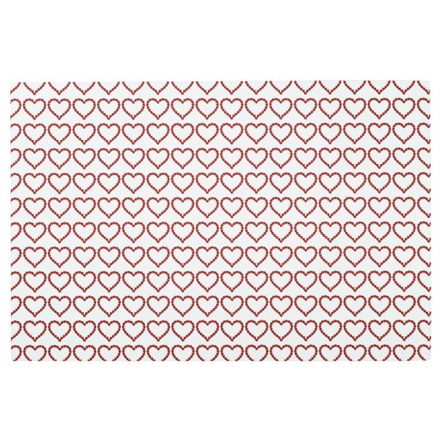 Impresión En Metal Corazón de Gemstone de Ruby Rojo (Anverso)