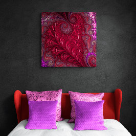 Impresión En Metal Corazón fractal