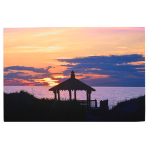 Impresión En Metal Corolla Beach Sunrise Metalizado Wall Art