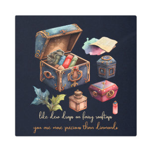 Impresión En Metal Crea tu propia caja del tesoro de Recuerdos tesoro