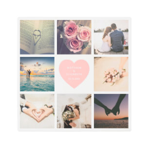 Impresión En Metal Crea tu propio Personalizado Boda de Newlyweds Fot