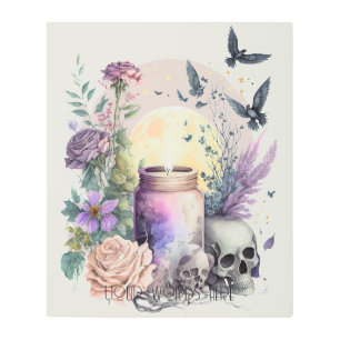 Impresión En Metal Crea tus propios Rosas góticos celestes