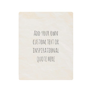 Impresión En Metal Crear su propio presupuesto motivacional de papel 