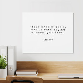 Impresión En Metal Create Your Own Quote