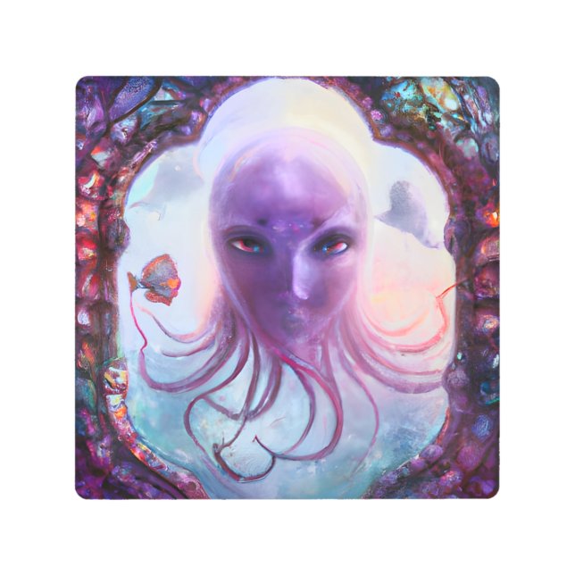 Impresión En Metal Creatura mítica del mar (Anverso)