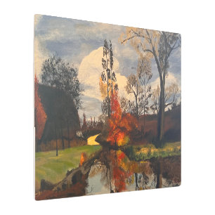 Impresión En Metal Creek Side en otoño, original de Gary Poling