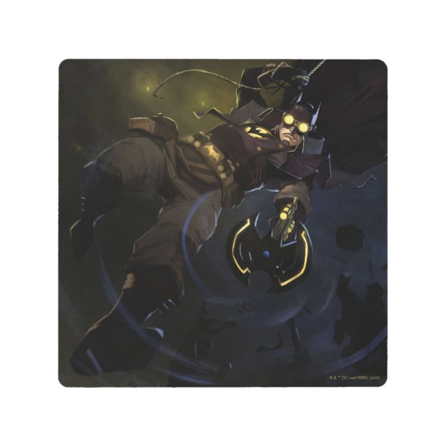 Impresión En Metal Crisis infinita Ilustracion de Gaslight Batman (Anverso)