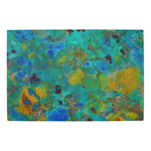 Impresión En Metal Crisocolla azul