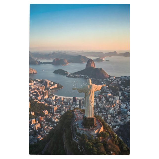Impresión En Metal Cristo Redentor - El Guardián de Río (Anverso)