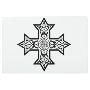 Impresión En Metal Cruz copta