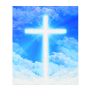 Impresión En Metal Cruz de la Luz Jesucristo Personalizable Cristiano