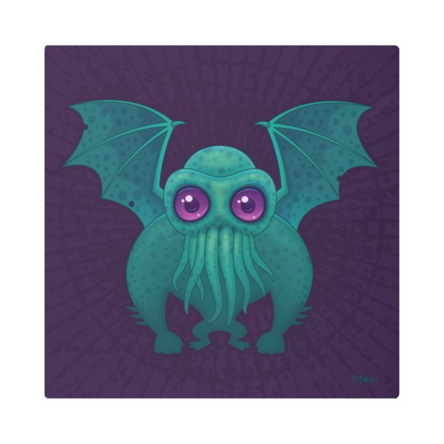 Impresión En Metal Cthulhu (Anverso)