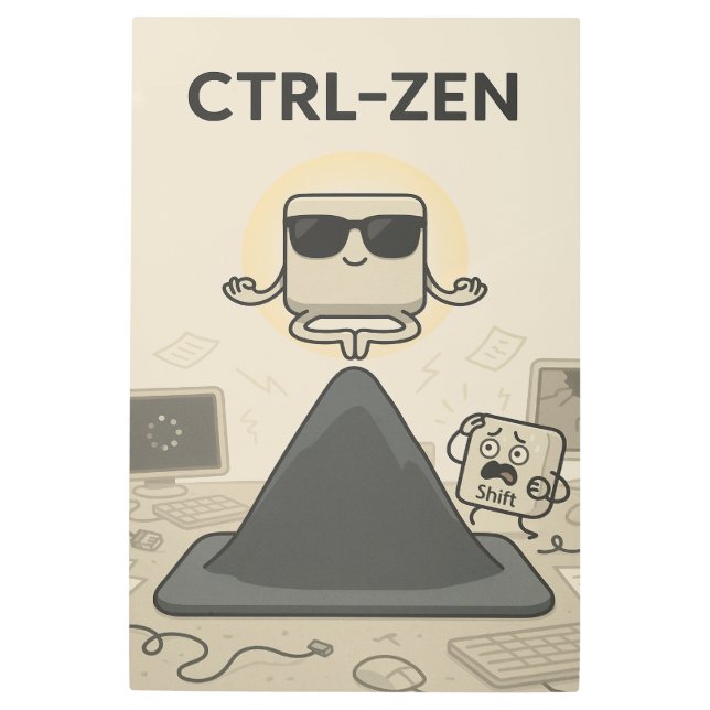 Impresión En Metal Ctrl-Zen (Anverso)