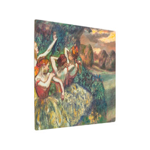 Impresión En Metal Cuatro bailarinas   Edgar Degas  