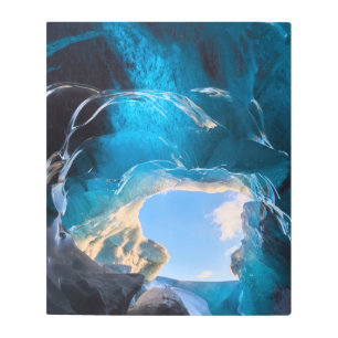Impresión En Metal Cueva de cristal, Icefield Vatnajokull, Islandia m