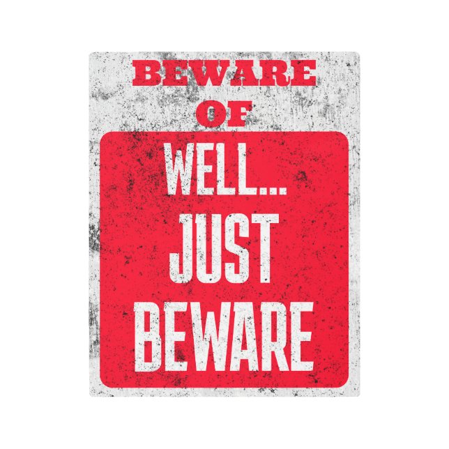 Impresión En Metal Cuidado: Rótulo de pared de publicidad Metalizado  (Anverso)