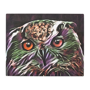 IMPRESIÓN EN METAL CUTE OWL