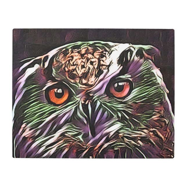 IMPRESIÓN EN METAL CUTE OWL (Anverso)