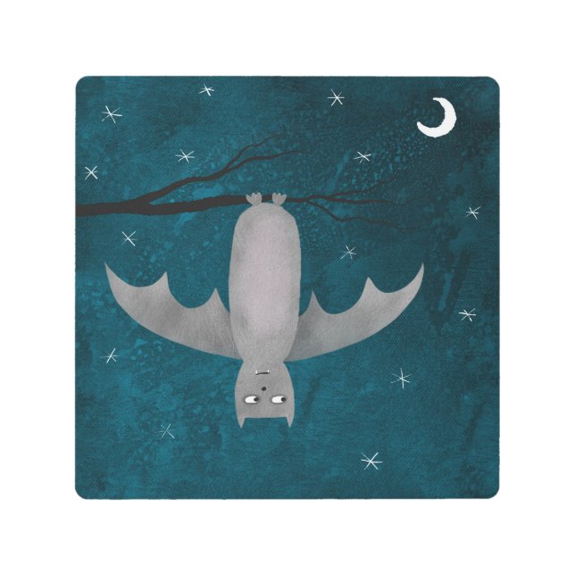 Impresión En Metal Cute Vampire Bat (Anverso)