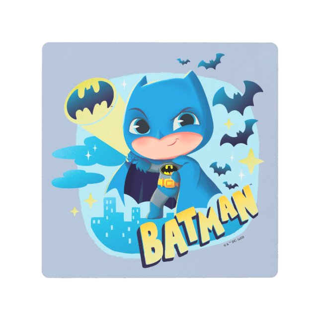 Impresión En Metal Cuter Than Cute Batman (Anverso)