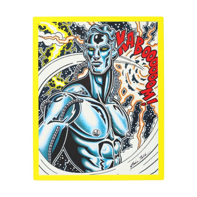 Impresión En Metal Cyborg (Anverso)