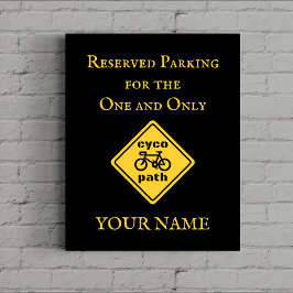 Impresión En Metal Cycopath Funny Road Sign for Cycle Lover T-Shirt