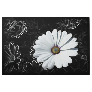 Impresión En Metal Daisies y tonos grises