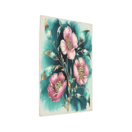 Impresión En Metal Daisitas abstractas en ondas electromagnéticas