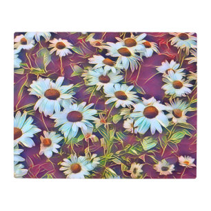 IMPRESIÓN EN METAL DAISY FLOWERS