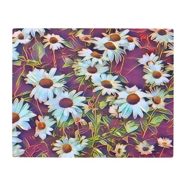 IMPRESIÓN EN METAL DAISY FLOWERS (Anverso)