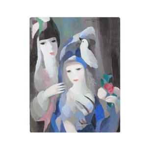 Impresión En Metal Dama y paloma, Marie Laurencin