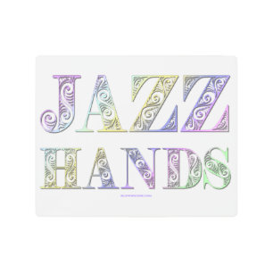 Impresión En Metal Danza musical de SlipperyJoe's Jazz Hands Broadway