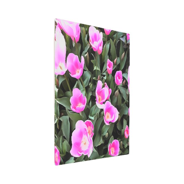 Impresión En Metal Delicados tulipanes rosas de Estambul (3/4)