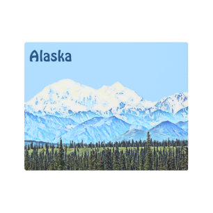 Impresión En Metal Denali (Monte McKinley)