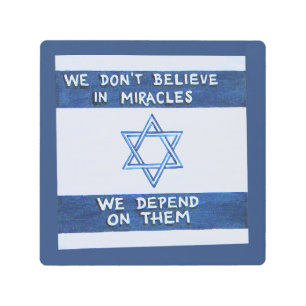 Impresión En Metal Dependemos De Los Milagros