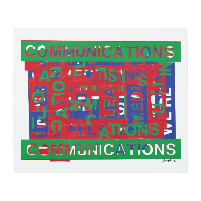 Impresión En Metal Desglose de las comunicaciones (Anverso)