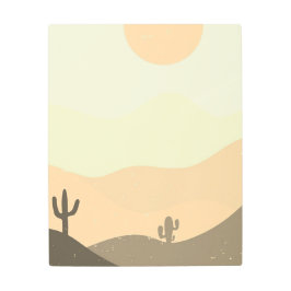 Impresión En Metal Desierto abstracto moderno