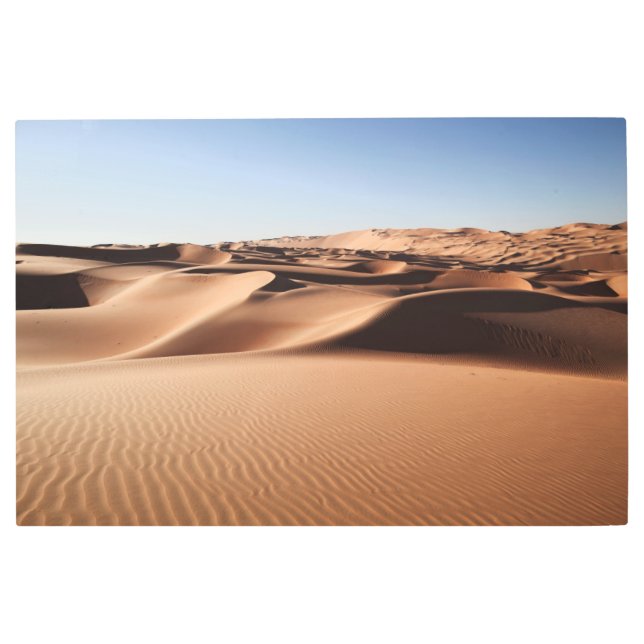 Impresión En Metal Desiertos | Dunas de arena de los Emiratos Árabes  (Anverso)
