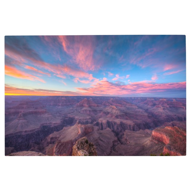 Impresión En Metal Desiertos | Gran Cañón de Hopi Point Arizona (Anverso)