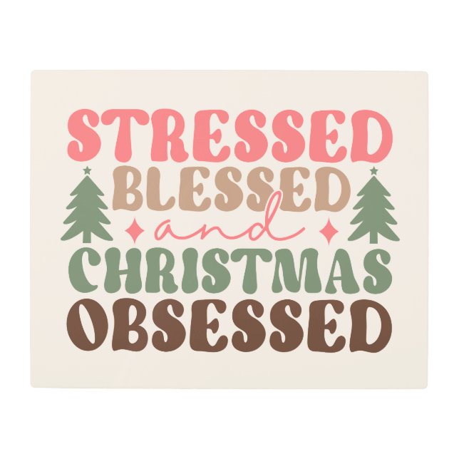 Impresión En Metal Destacados, bendecidos y Navidades obsesionados (Anverso)